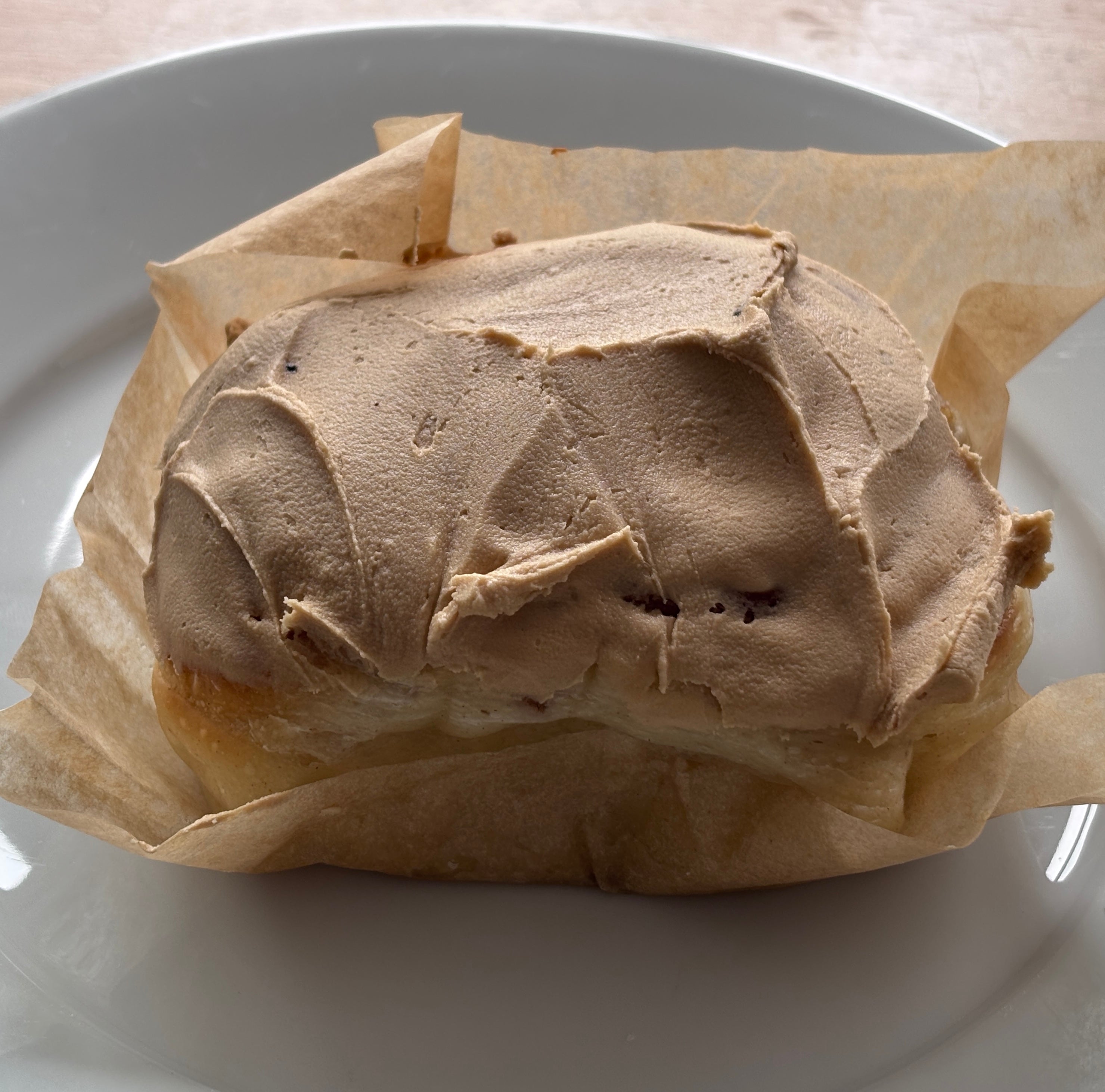 Coffee and walnut bun